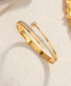 Wiara Nail Gold Cuff