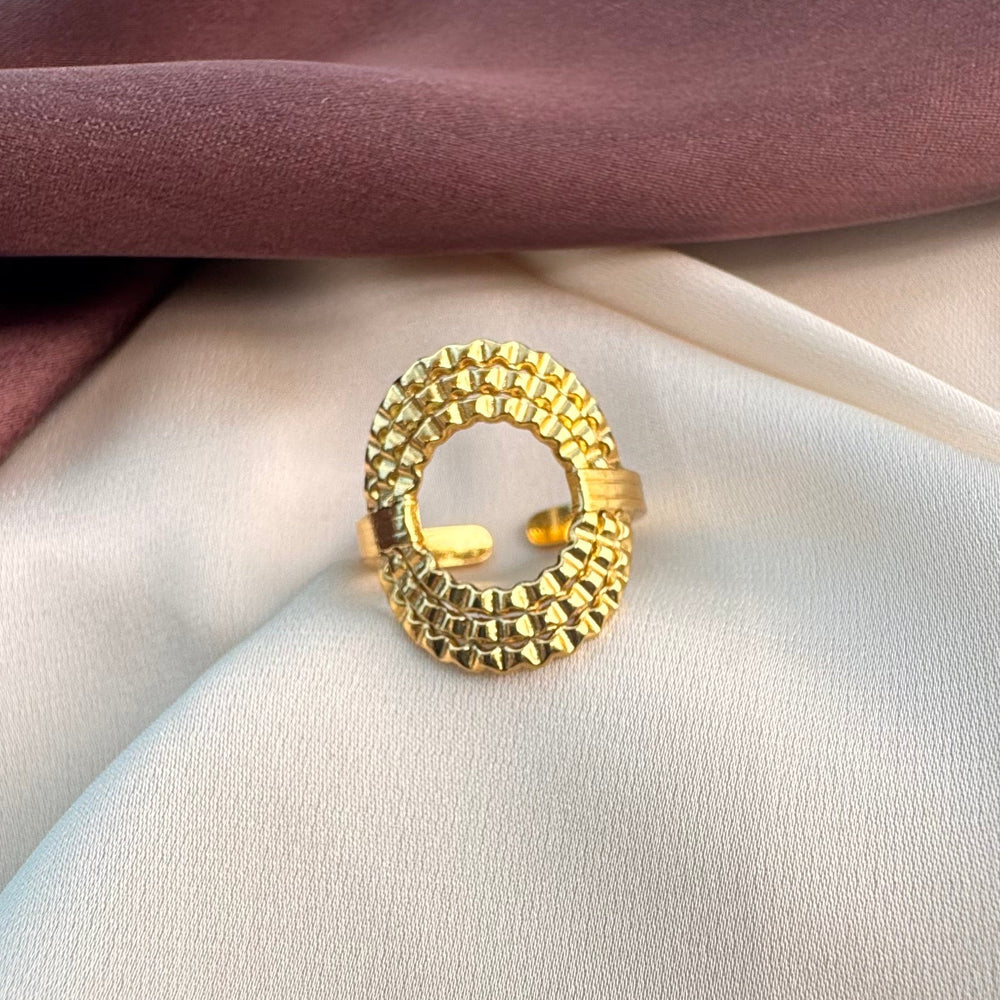 Guci Statement Gold Ring