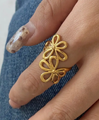 Wezi Flower Gold Ring