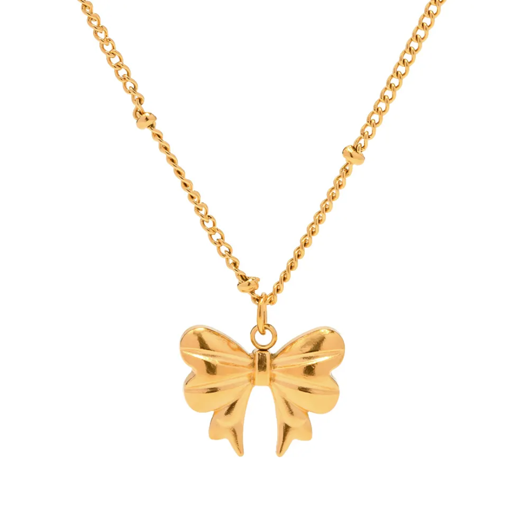 Hania Cute Bow Necklace