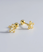 Lily Flower Ball Back Studs