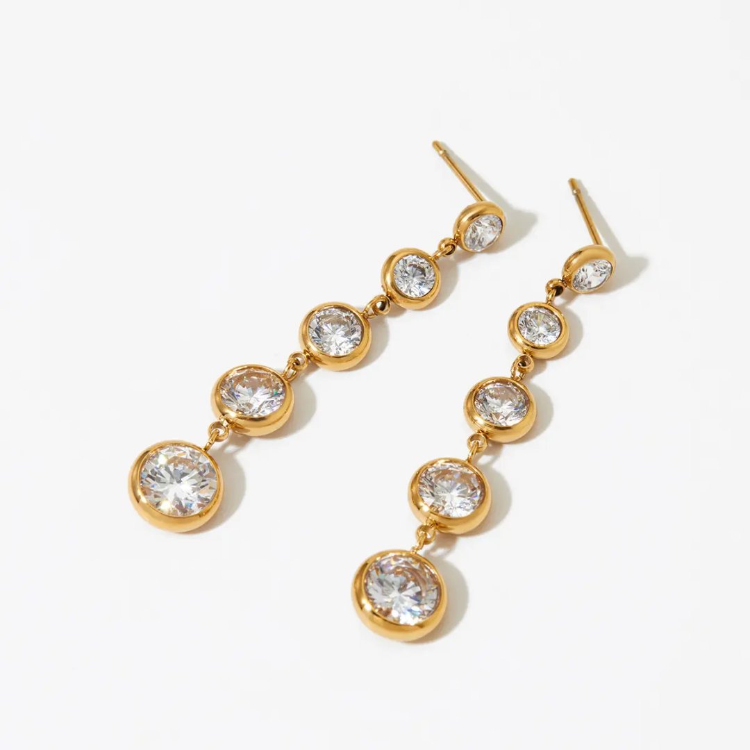 Bella Diamond Long Earrings✨