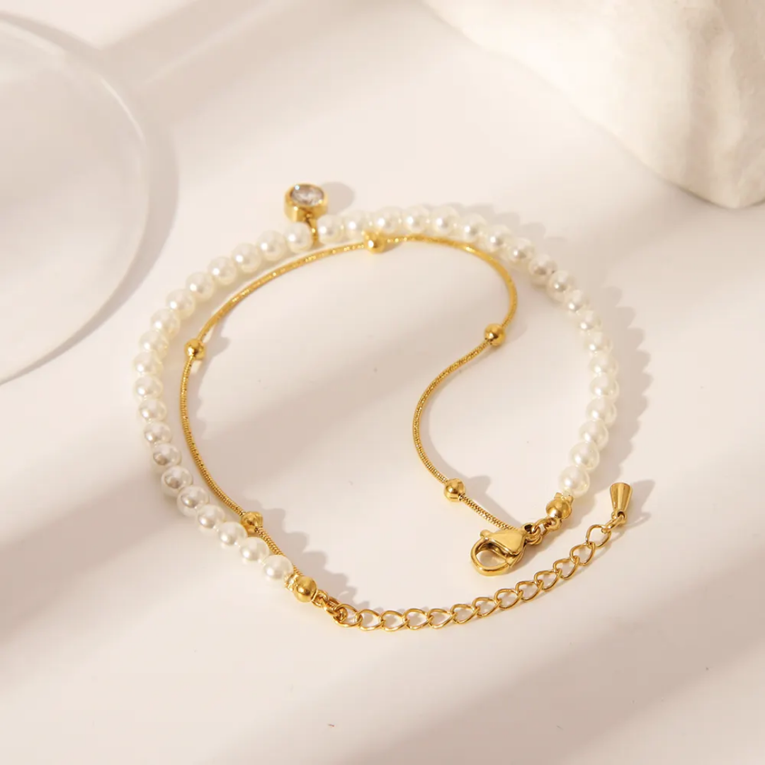 Dutil Pearl Layered Bracelet✨