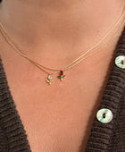 Little Tulip White Diamond Necklace