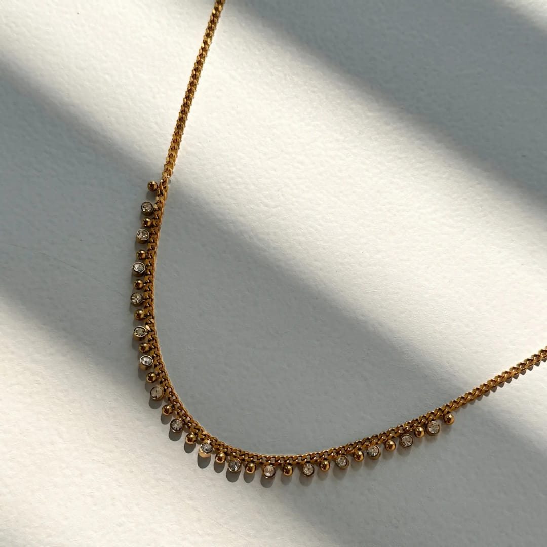 Vihana White Droplets Necklace✨