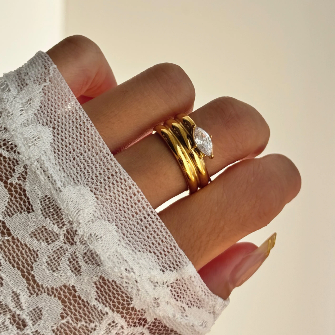 Jupina Diamond Bold Ring✨❤️