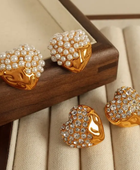Polima Pearl Heart Earrings