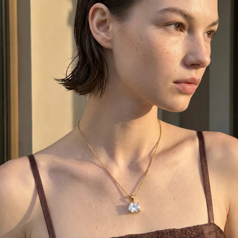Rosey Diamond Rope Necklace✨
