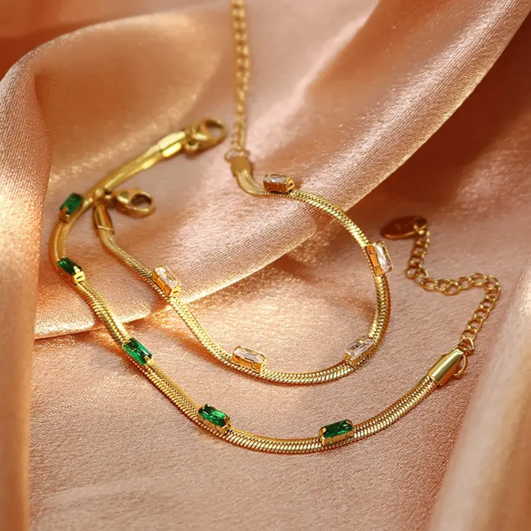 Go to Wear Snake Emerald Bracelets