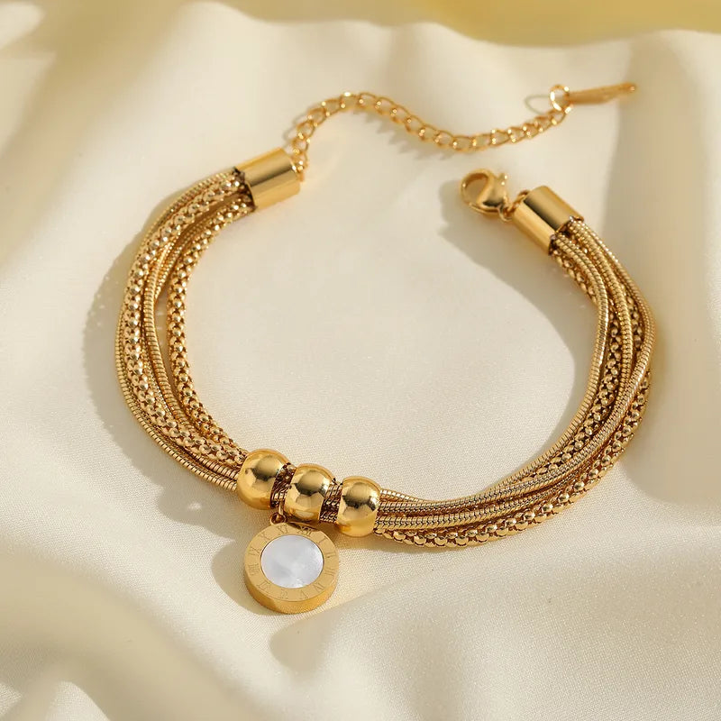 Roman Reversible Layered Bracelet