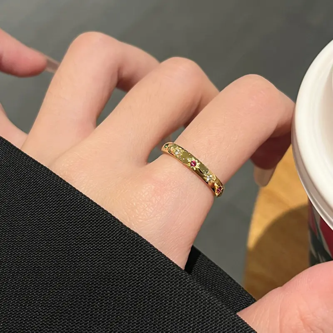Wiser Multicolor Gold Ring