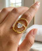 Besica Statement Heart Ring
