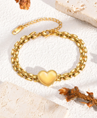 Wistle Heart Linked Bracelet✨
