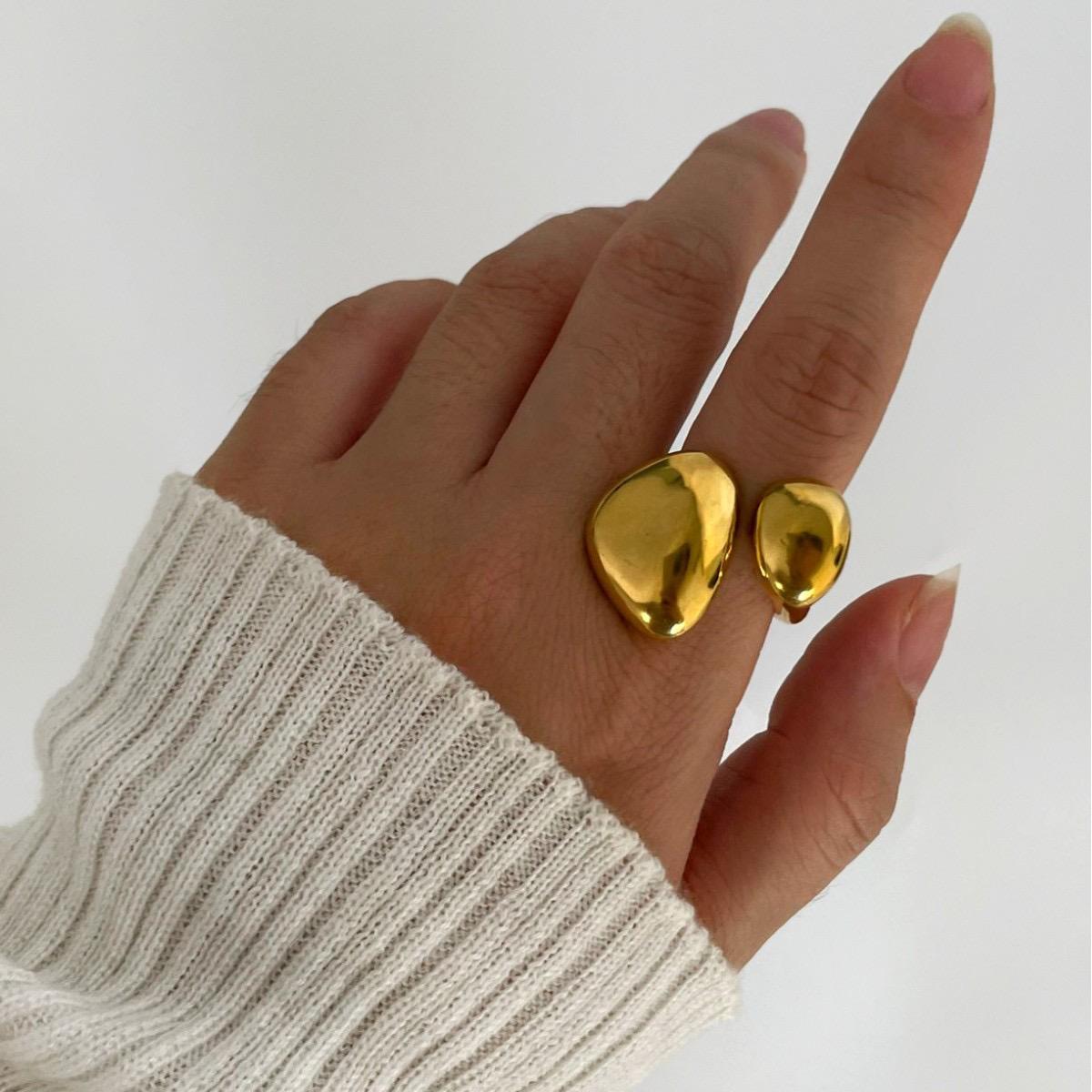 Asvi Statement Gold Ring✨