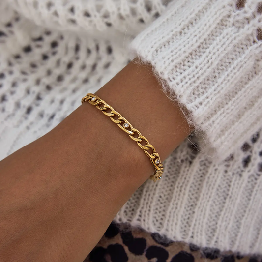 Kevin Mini Linked Diamond Bracelet