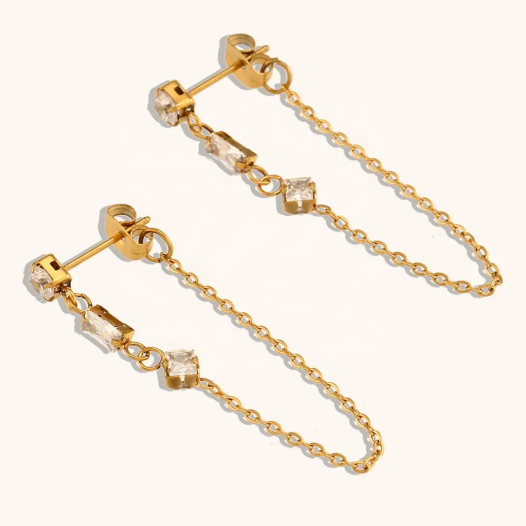 Montana Hanging Diamond Earrings