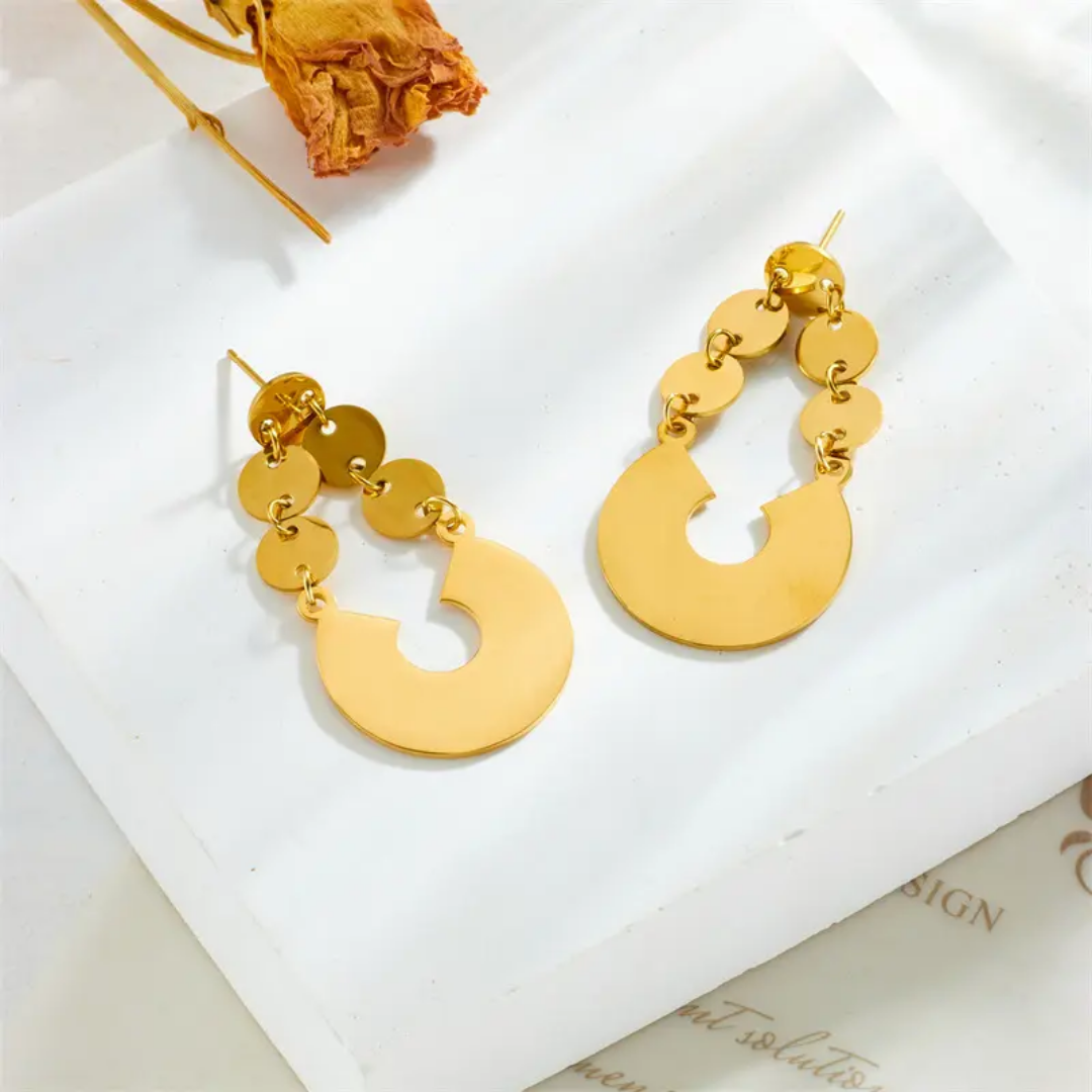 Yoshi Gold Statement Earrings❤️