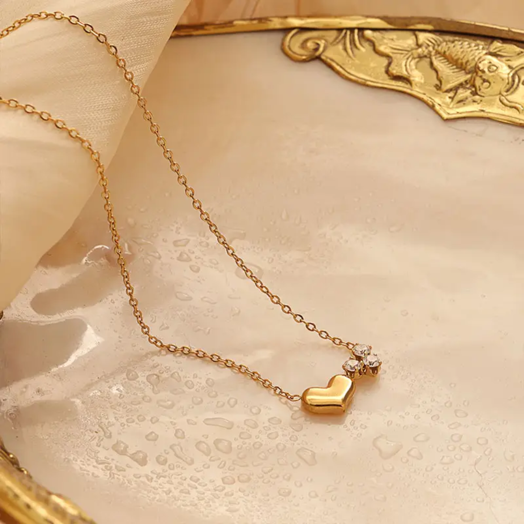 Segue Double Heart Diamond Necklace