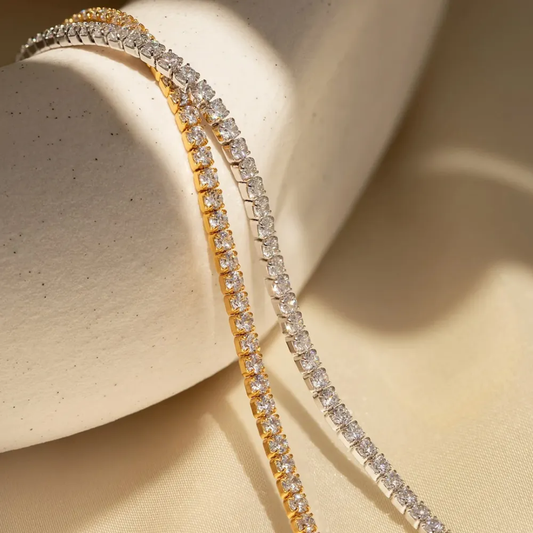 Thin Minimal Tennis Bracelets