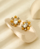 Risali Statement Gold Earrings