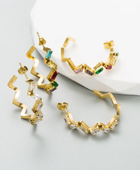 Ziggi Viga Stone Hoops
