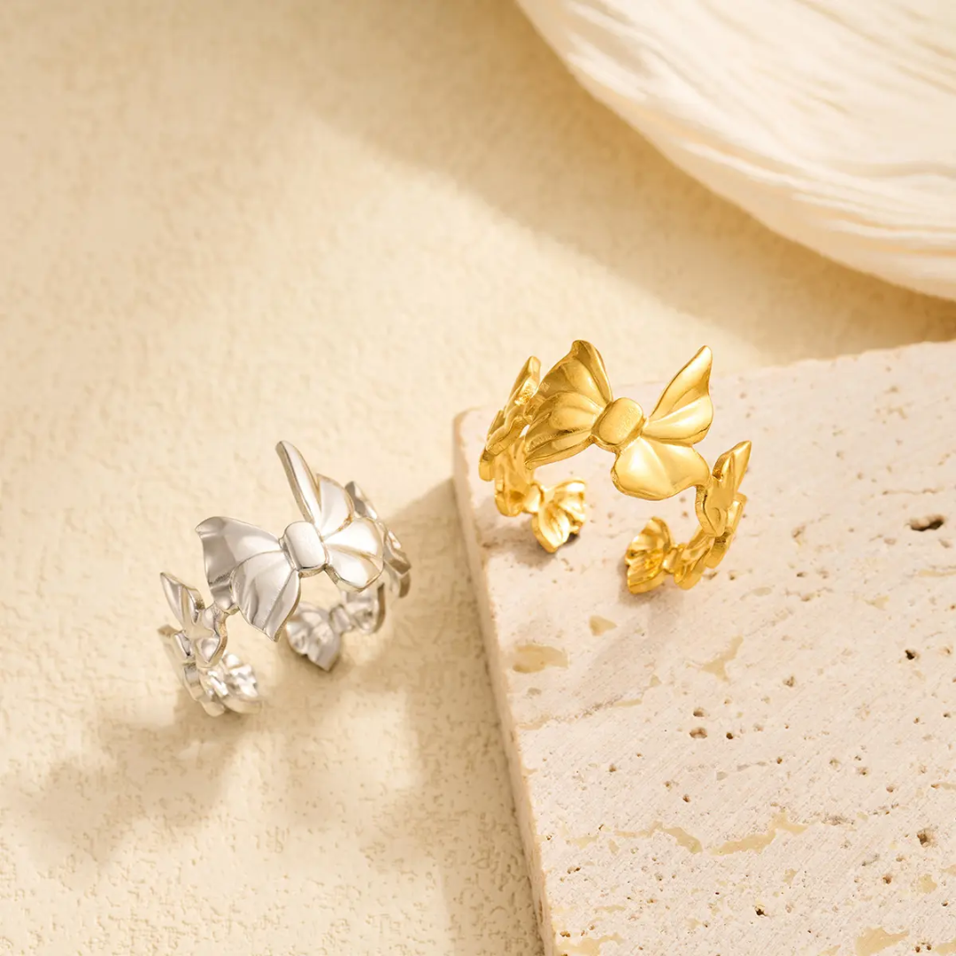 Bow Gold Ring