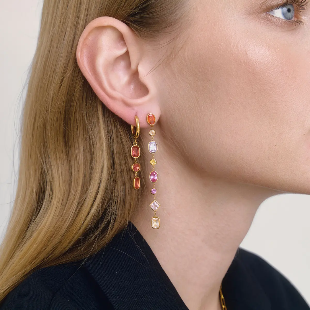Cascade Multicolour Long Earrings✨