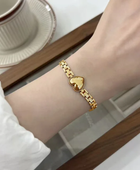 Wistle Heart Linked Bracelet✨