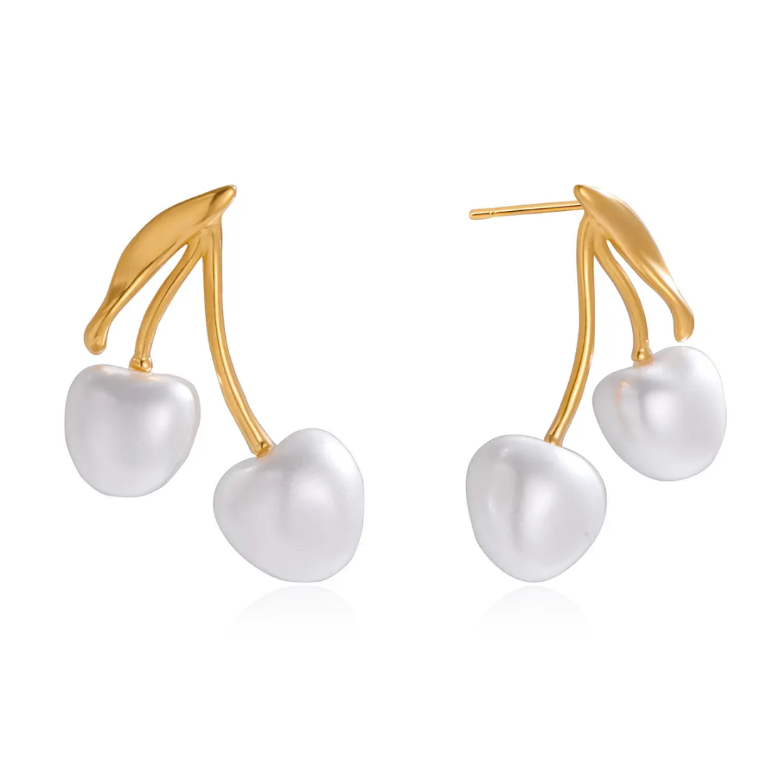 Dezi Pearl Cherries Earrings