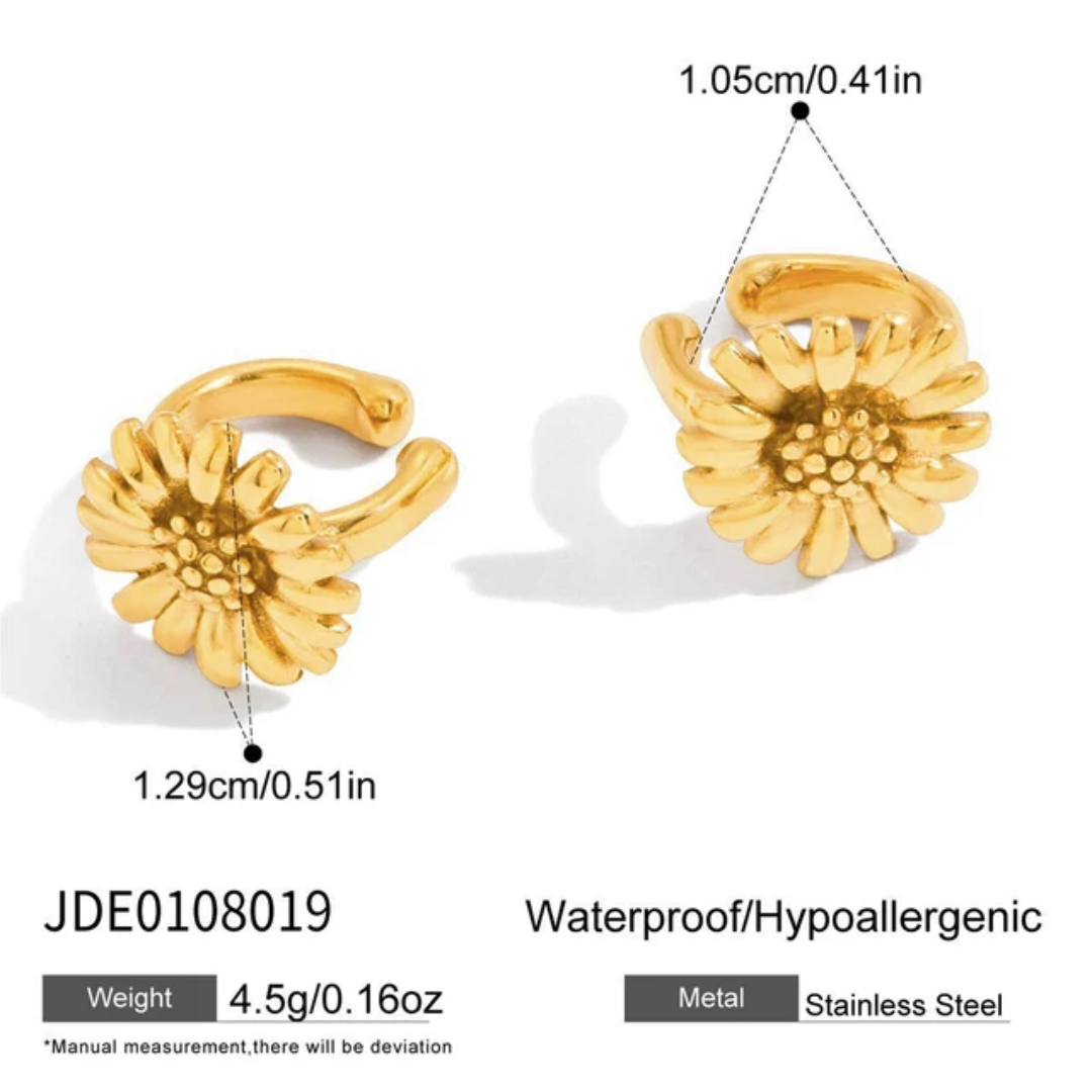 Fuzi Sunflower Earcuffs