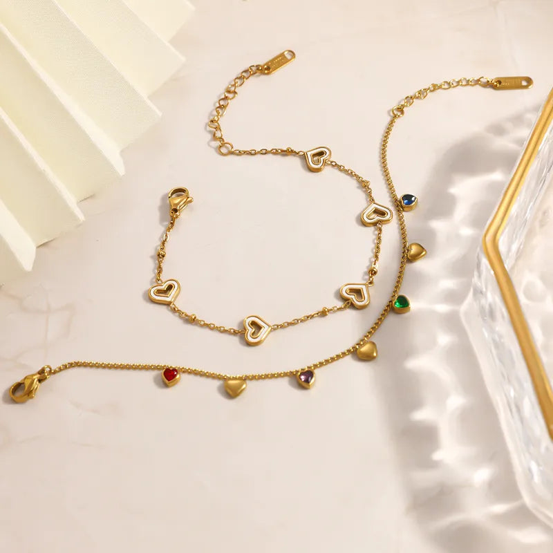 Lecia Heart Charm Bracelet