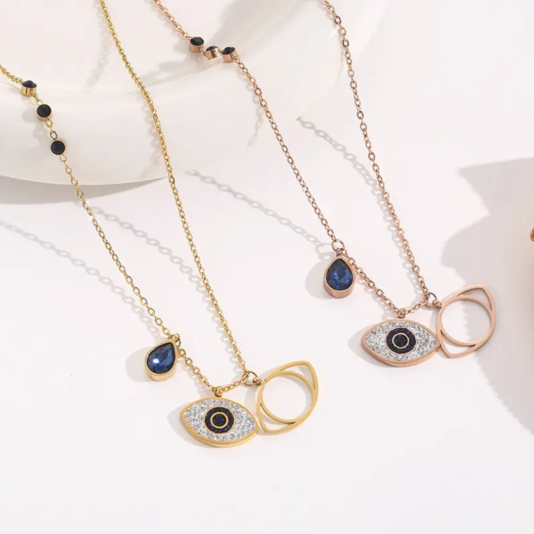 Mioni Evil Eye Gold Necklace