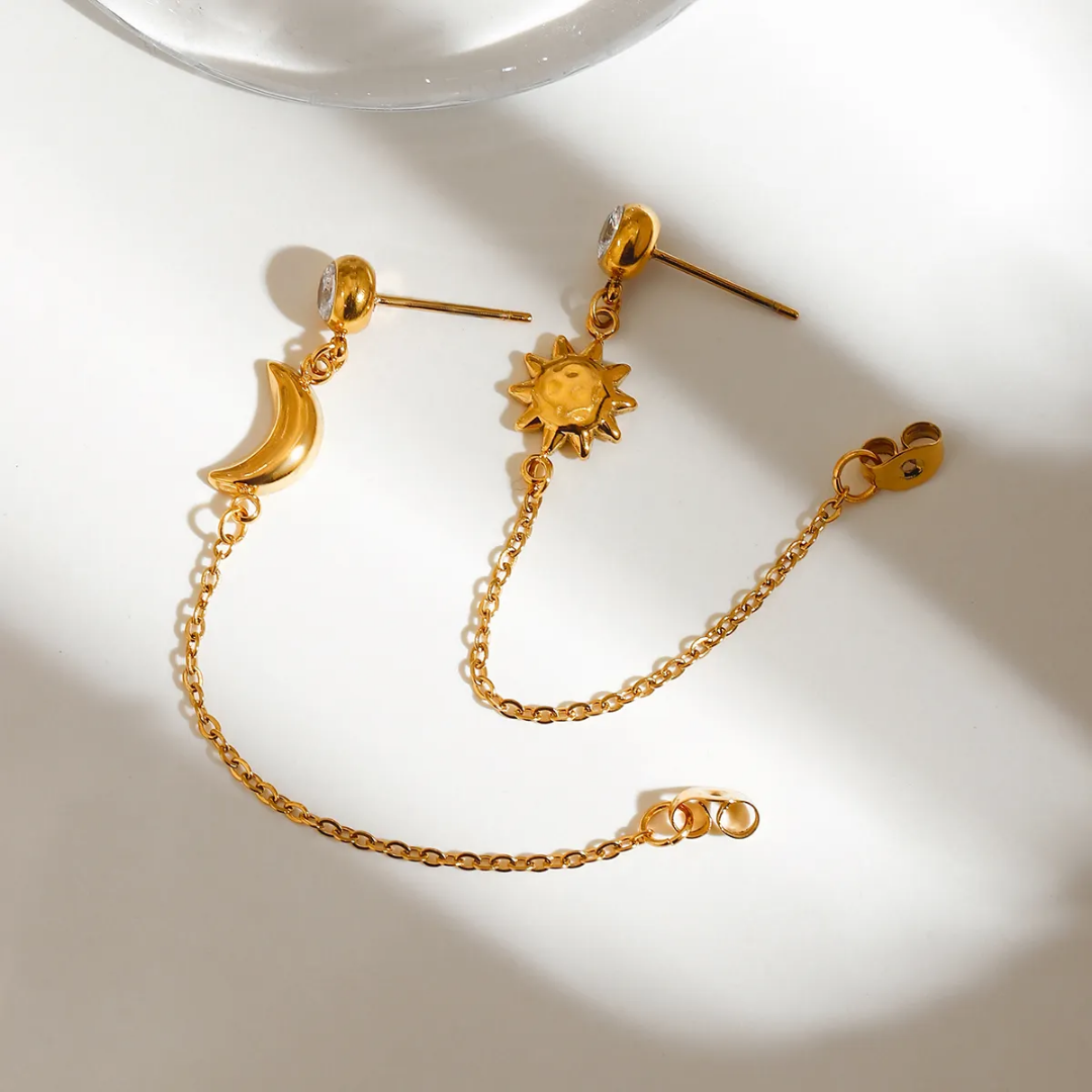Mooni Sun Long Pretty Earrings✨