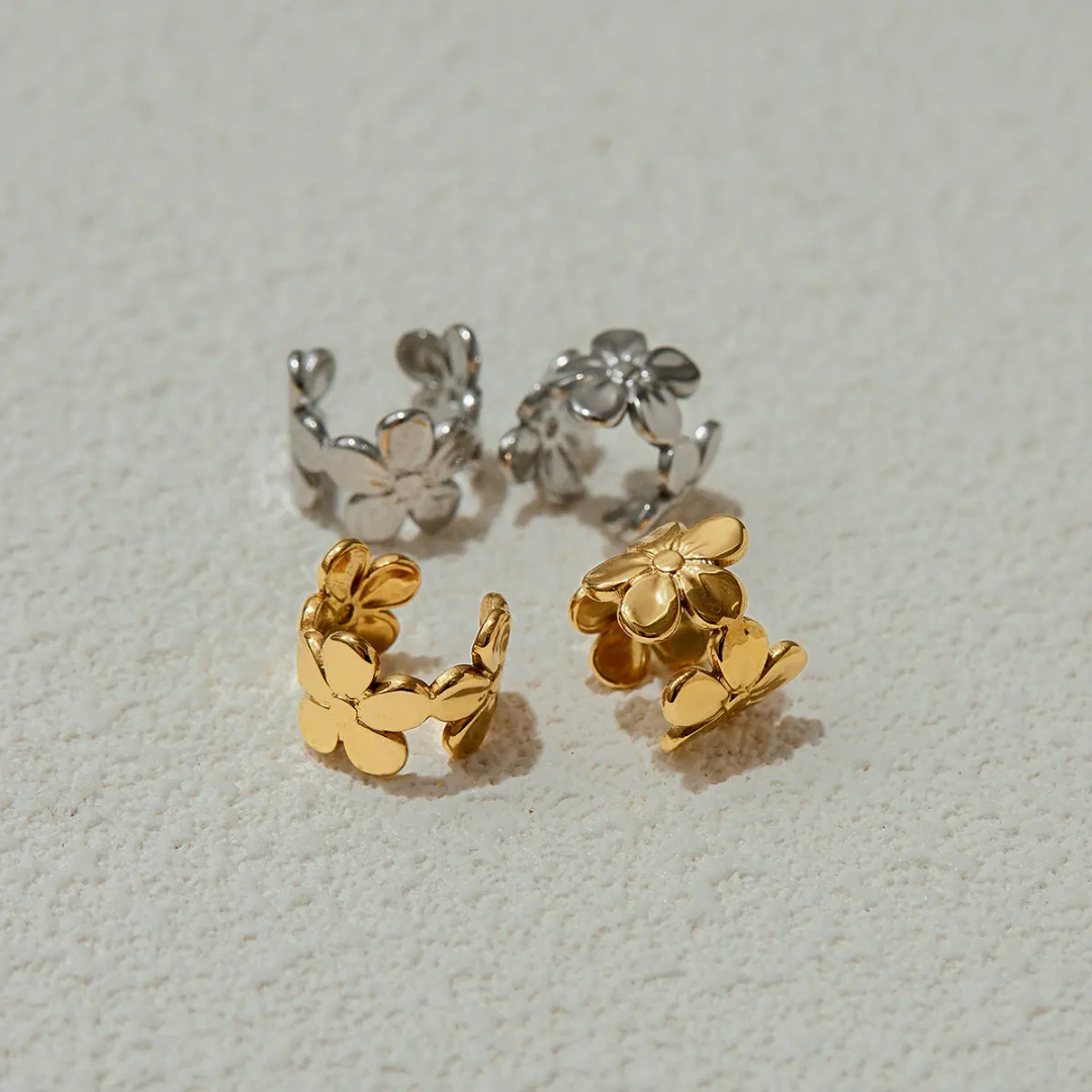 Clea Flower Earcuffs