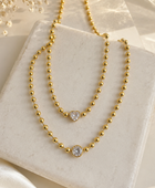 Shion Beaded Diamond Necklace