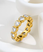 Zoya Crown Heart Gold Ring
