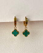 Werami Green Clover Earrings