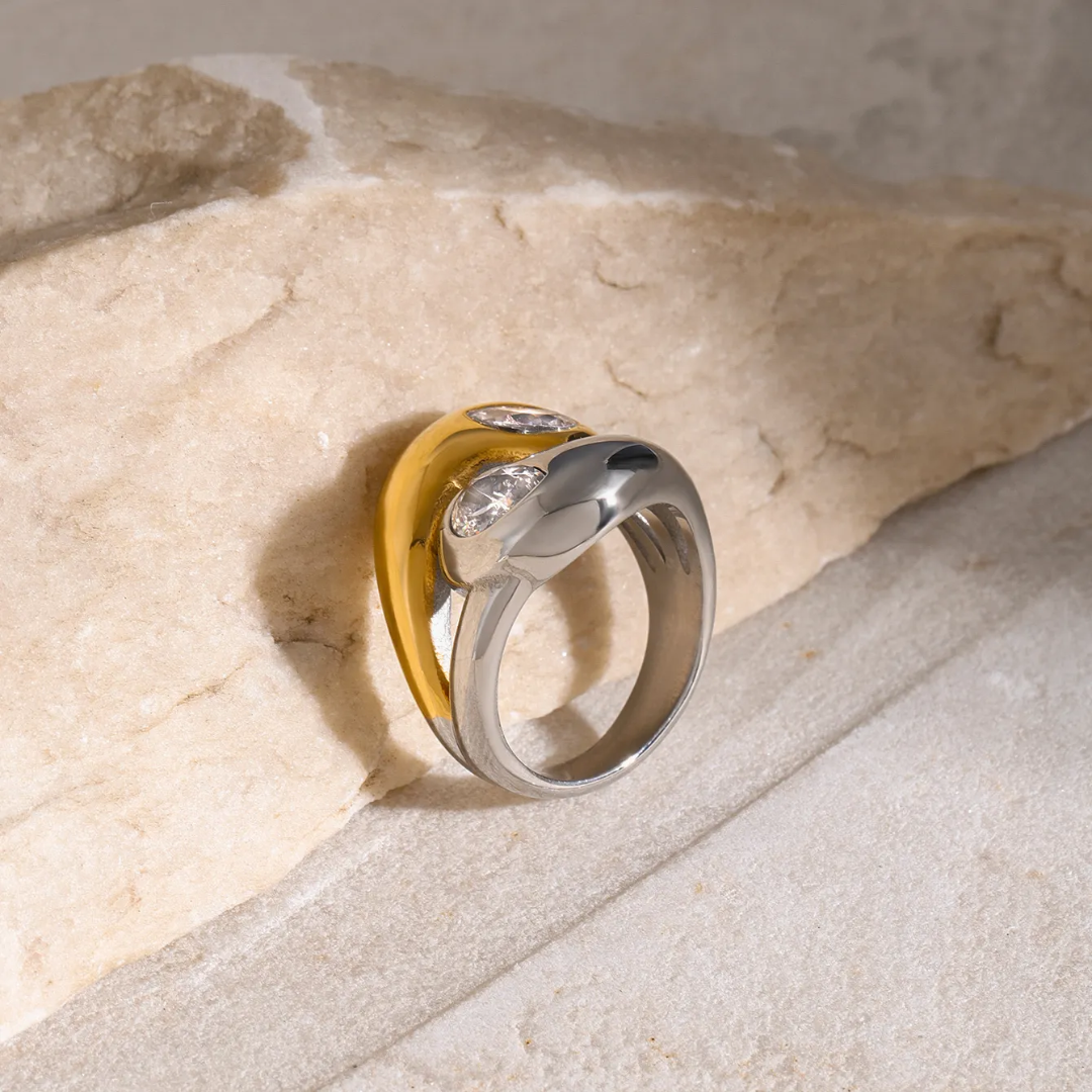 Romie Dual Colour Statement Ring