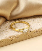 Greisha Mini Solitaire Gold Ring