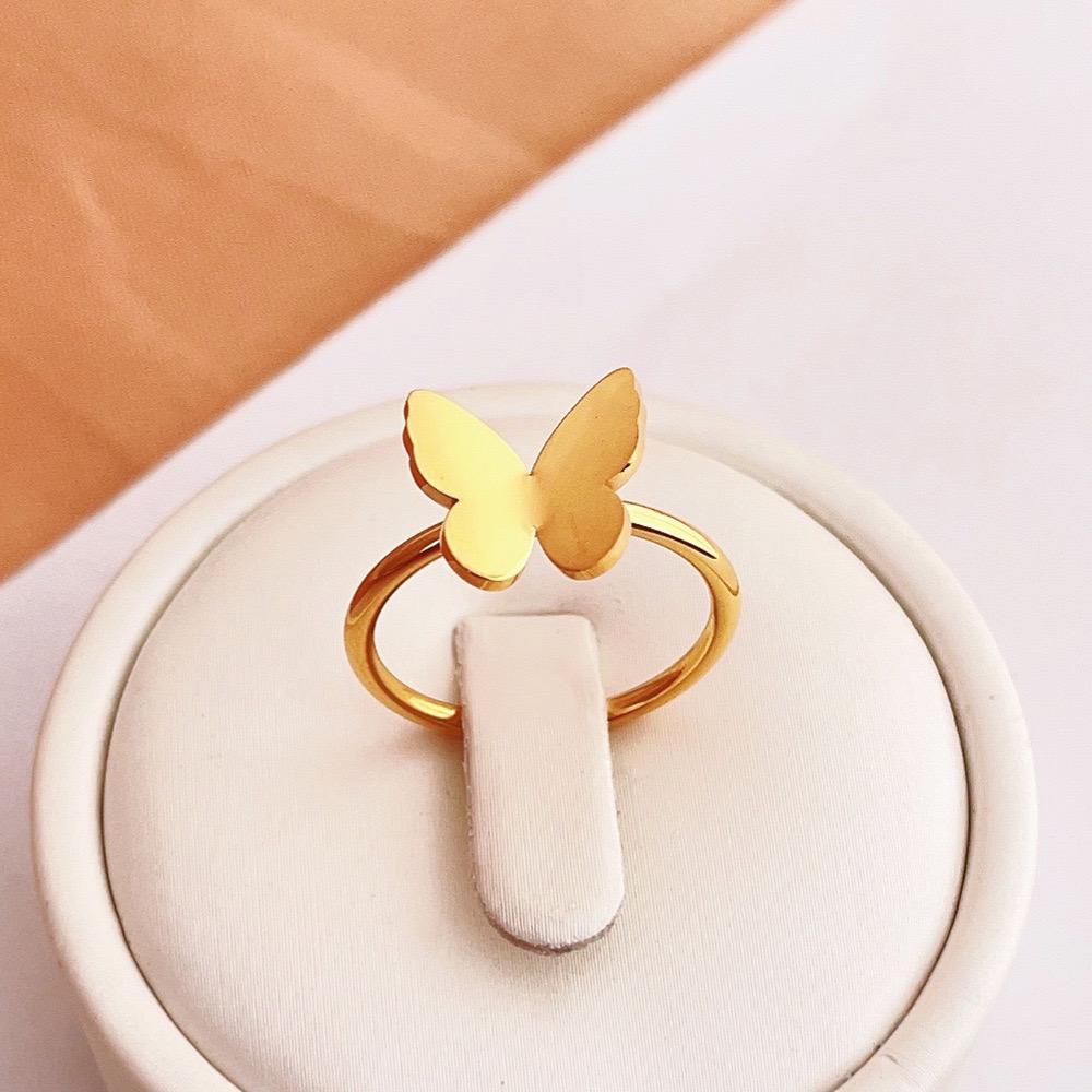 Rubie Butterfly Gold Ring✨