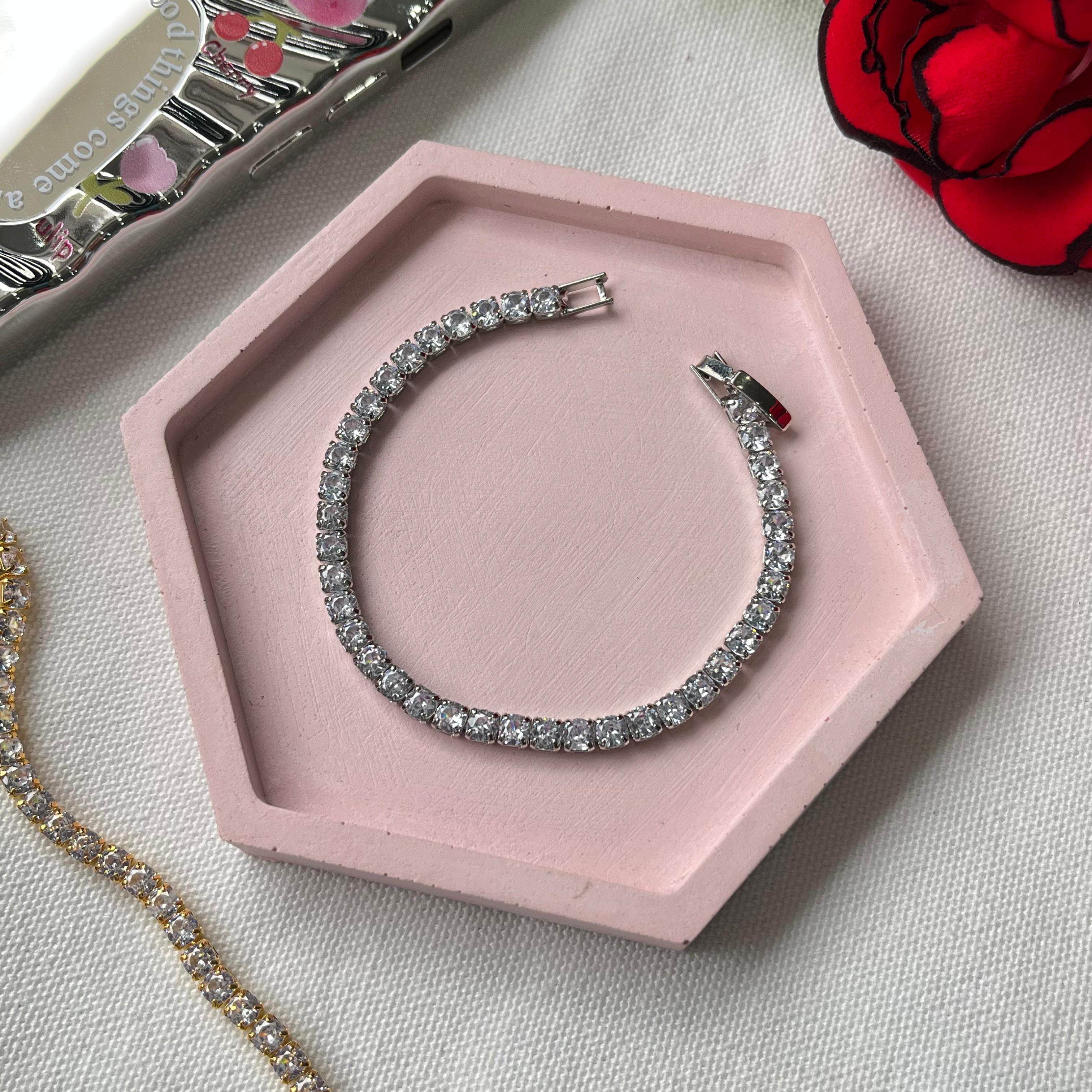 Claro Square Tennis Bracelets