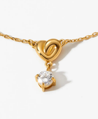 Knotty Heart Diamond Necklace