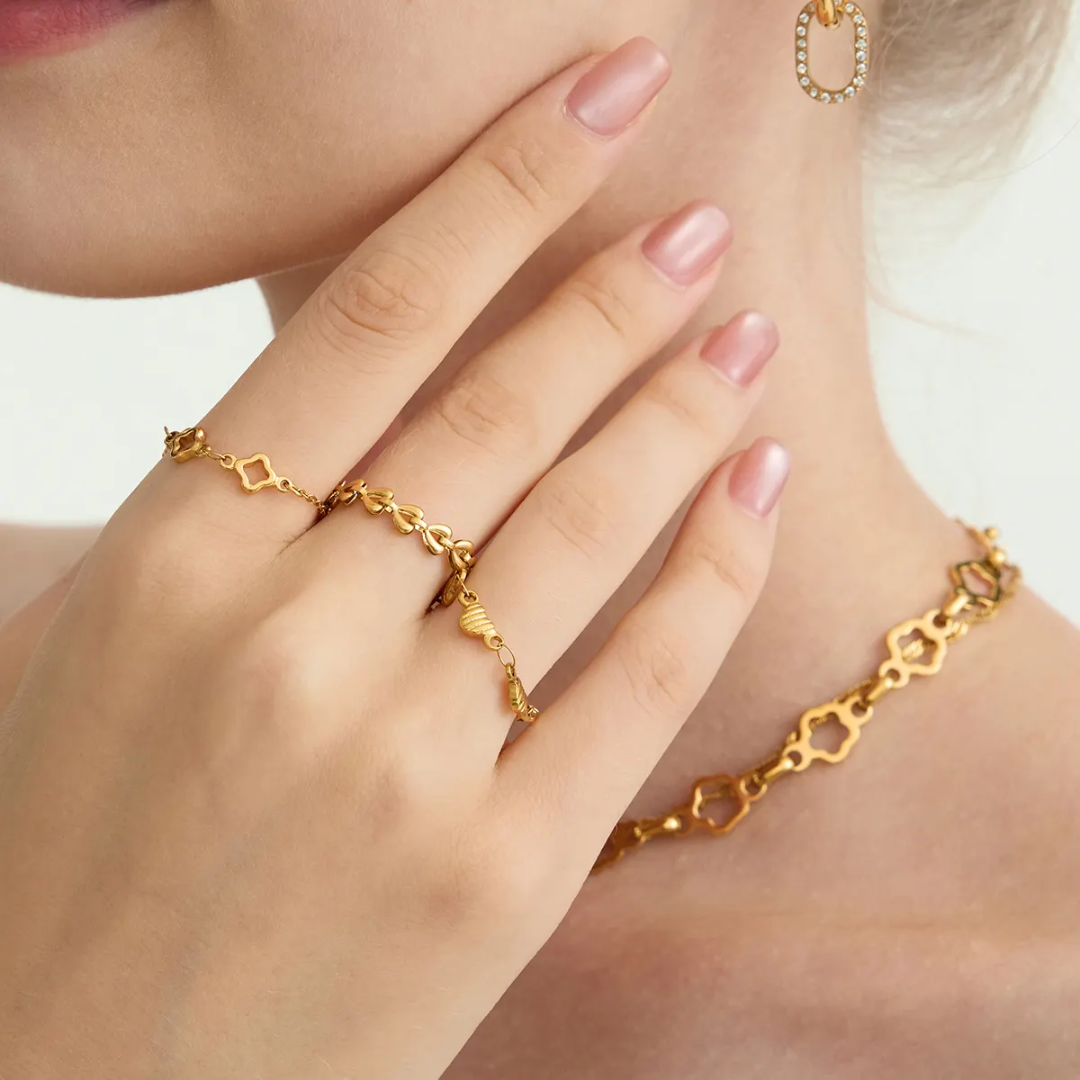 Jibi Heart Dainty Rings