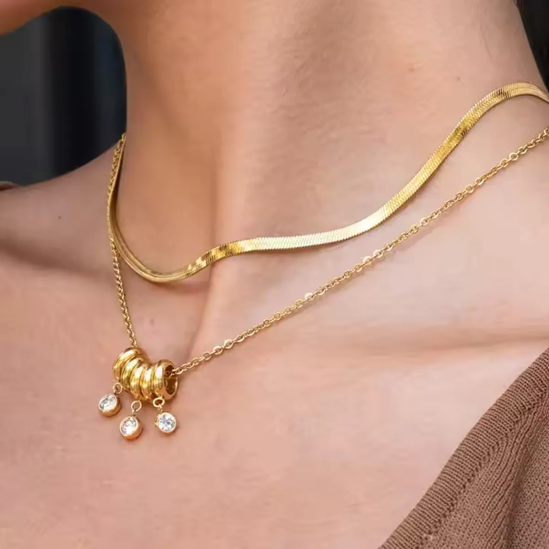 Virasi Layered Diamond Necklace
