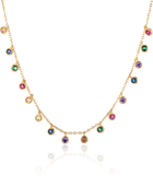 Drop Round Diamond Necklaces
