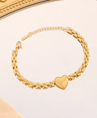 Wistle Heart Linked Bracelet✨