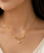 Hanging Diamond Swing Necklace