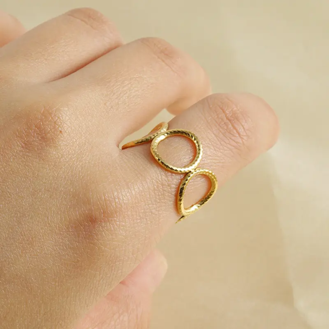 Circle Hollow Gold Ring