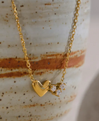 Segue Double Heart Diamond Necklace