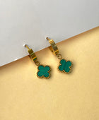 Werami Green Clover Earrings